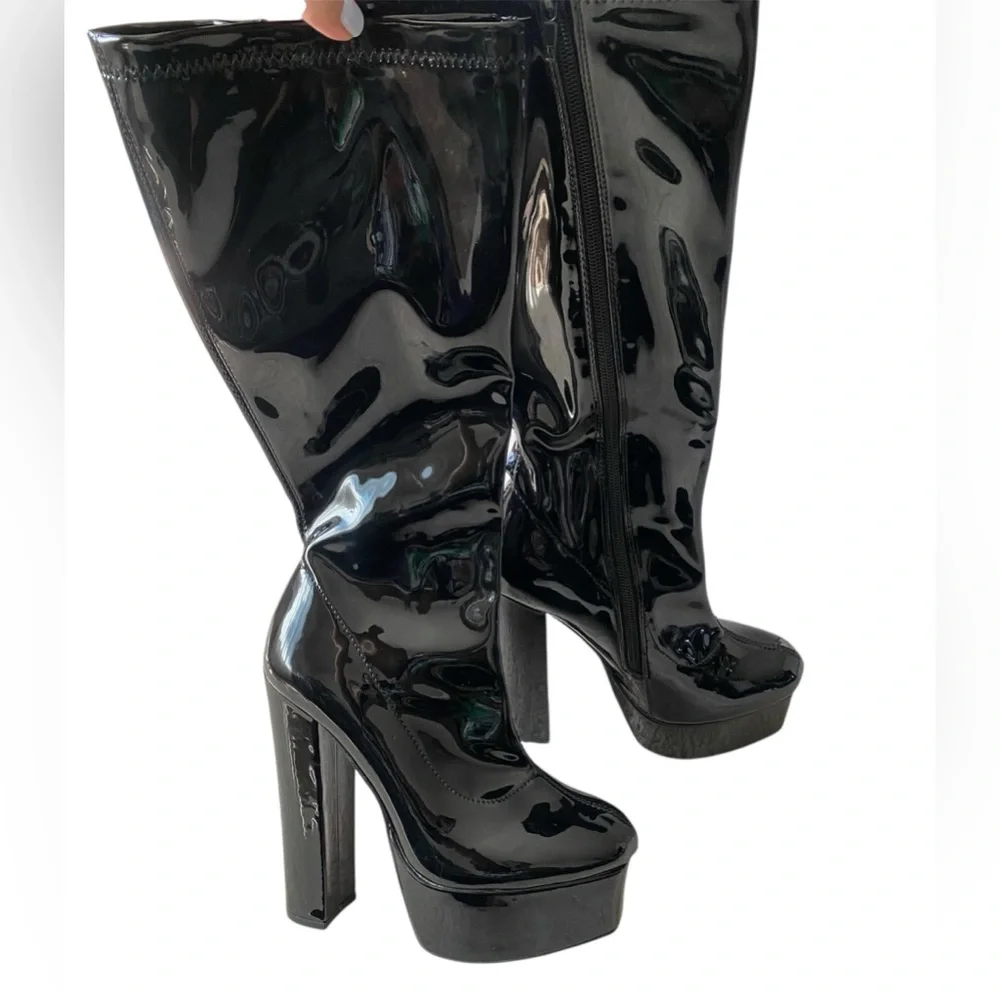 Knee High FashionNova Platform Boots - Picture 6 of 6